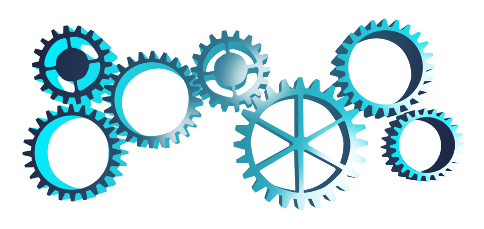 Zahnräder als Symbol für präzises und effiziente Beratungsleistungen und Projektmanagement